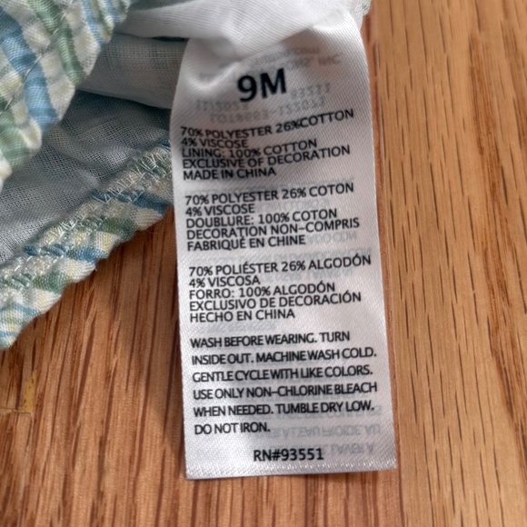 Baby Essentials Baby Boy Easter One Piece Outfit & Matching Hat w/Chin Strap - Picture 6 of 8